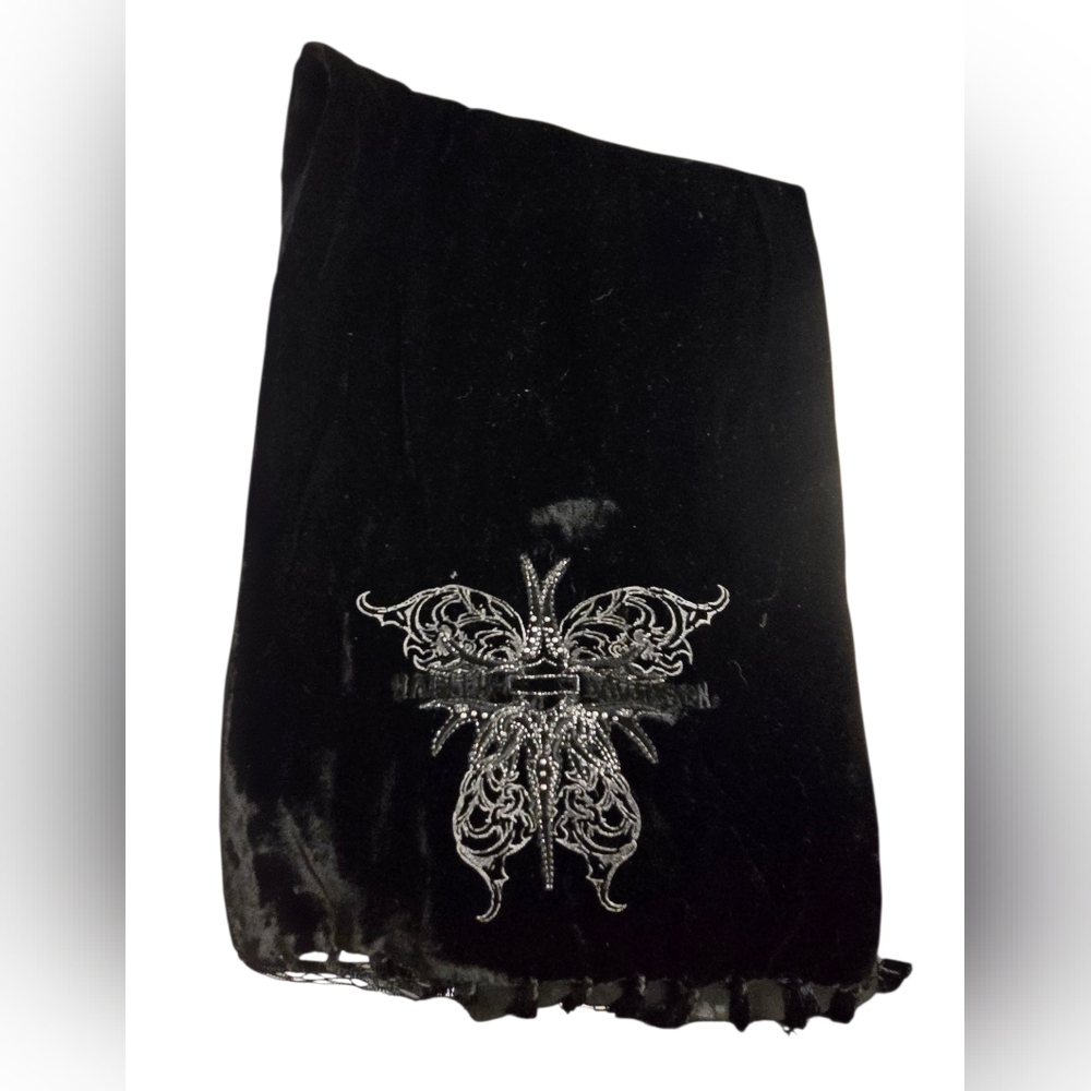 Harley-Davidson Women's Velvet Embroidered Logo Scarf